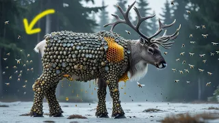 Shocking Rescue: Reindeer Covered in Barnacles & Bee Womb!