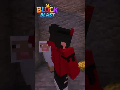 ASÍ me CAZÓ una OVEJA en MINECRAFT #blockblast  #shorts #viralshorts