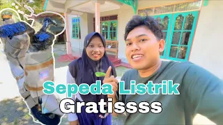 UNBOXING SEPEDA LISTRIK GRATIS