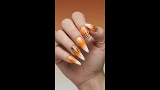 Learn Beginner Nail Education | Cute Fall Acrylic Candy Corn Ombré Nails Lesson