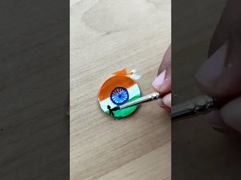 Happy independence Day Painting On Coin - 40M+ views  |  Shay Art #shayart  #shorts #viral #trending