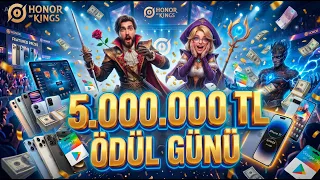 🔴 Canlı Yayın: 5.000.000 TL Değerinde Ödüllü Büyük Ödül Günü Etkinliği | Honor of Kings