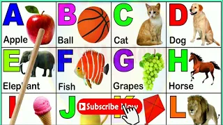 A for apple b for ball,abcd,alphabet,phonics sounds with image,अ से अनार आ से आम,क से कबूतर,131