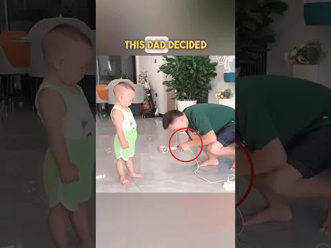 You won’t believe what this little kid did to his dad, after he got electric shock🥹