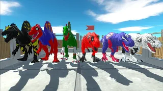 Race Championship Trex Superhero Vs Stegosaurus Marvel & Dc Hunting found Jurassic world evolution