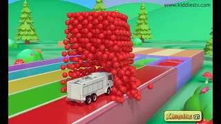 Learn colours with street vehicles | Wheels on the bus song for kids | #kidsvideo #viralkidsvideo
