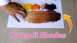How to make skin shade by Rangoli ?