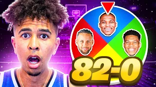 SPIN THE WHEEL 82-0 CHALLENGE IN NBA 2K22!