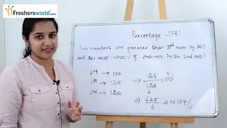 Assume a number than assuming as x - Problems on percentages