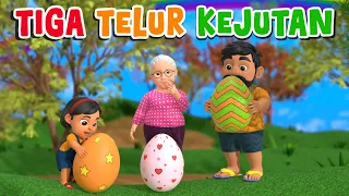Tiga Telur Kejutan ❤️🥚💚 Lagu Anak Indonesia Terbaru