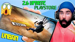 BGMI UNBAN LIVE | BGMI 2.6 UPDATE ON PLAYSTORE ? | FINALLY WAIT IS OVER