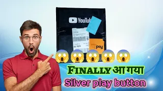 silver play button unboxing 😱|| #factslog  #unboxing  #silverplaybutton