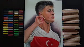 Arda Güler drawing / Color Portrait drawing /drawholic / Portrait