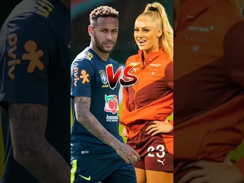 Neymar vs Mbappe juggling with Girl 😘 #shorts #football