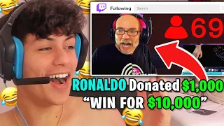 Donating Money to Random Fortnite Streamers 😂💰