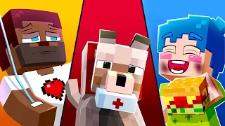 [Animation] Little Joy's Kindness Helped Her Dad Well Soon! Inside Out 2 Minecraft Story