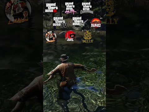 What Happens When You Go Swimming in Rockstar Games? #gta #reddeadredemption