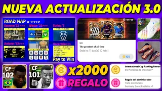 URGENTE!🚨NUEVA VERSIÓN 3.0😍2000 MONEDAS GRATIS?💰PELÉ BIG TIME & EPICO?🔥REGALOS💥eFOOTBALL 2023 MOBILE