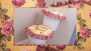 Cómo hacer un JUEGO DE BAÑO/Tutorial de costura con Luzkita/para tu casa, para regalar o para vender