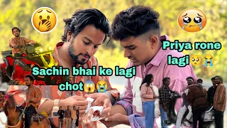 Kitni zda chot lag gyi Sachin ke😱Priya rone lagi😭 || Vlog || #priya_a08 #mr_sachin08