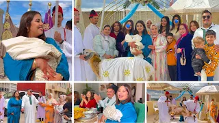 ذبيحة ملكية لولدي ياسر 🐏💃 فرحت براسي مع أجواء وتقاليد مغربية 🇲🇦😍