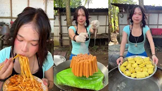 How to cooking stir fried hot dog with noodle recipe
