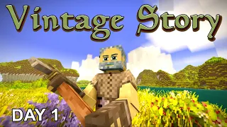 DAY 1 - The BEST Survival Game Got a HUGE Update - Vintage Story 1.21 (2025) - Ep 1