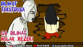 DILIHAT TAKUT DOSA, GA DILIHAT NOLAK REZEKI II KARTUN HANTU LUCU BOCAH KOPLAK