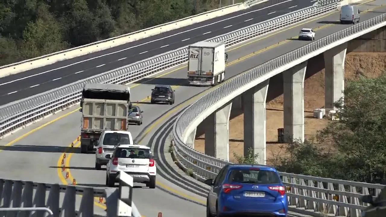 El viaducte d’Osormort de l’Eix Transversal s’obre dos mesos abans del previst