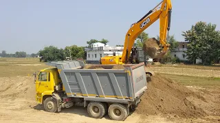 New 🚛 टाटा डंपर #JCB heavy duty मिट्टी लोडिंग का अमेजिंग वीडियो 