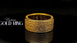 Exclusive golden ring making process | how to make a gold ring full making video