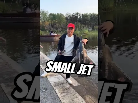 A small jet takes off from the river 😂 #shorts