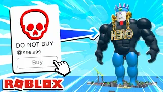 you won't BELIEVE how big I got in WEIGHT LIFTING SIMULATOR... (ROBLOX)