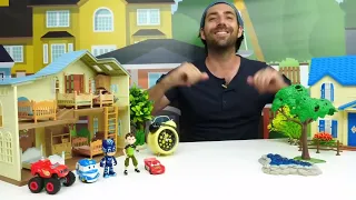 Les jouets vivent des aventures au jardin d'enfants
