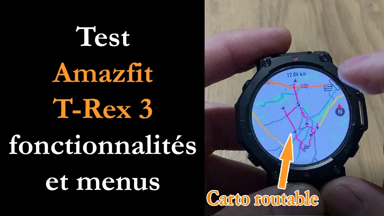 Vidéo-Test de Amazfit T-Rex 3 par Montre cardio GPS