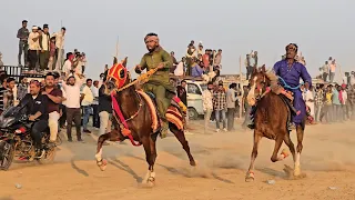 जम्मकू और ललित की काटे की टक्कर | Big Rewal Chal Racing At Vekriya Rann 2024
