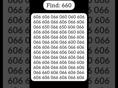 Only faster one can spot 660 in 7sec. #puzzle #peheli #shorts #different #gk #gkquize #riddles #500k