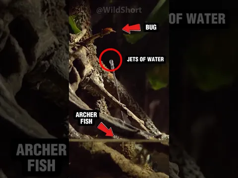 The Archer Fish SHOOTS Water Jets To HUNT Insects! || #archerfish