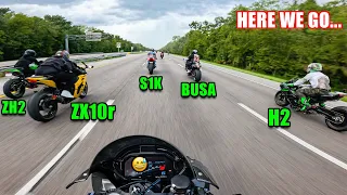 THE DOWNFALL OF RIDING A SUPERBIKE IN FLORIDA...😅 | M1000rr, Ninja H2, ZH2