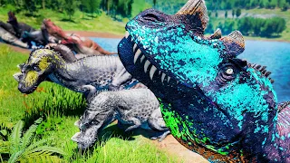 Ceratossauro Blue e a Super População de Ceratos! Rex Inimigo e a Caça Predatória | The Isle | PT/BR