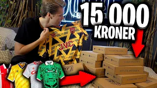 Jeg brukte 15 000 kroner på fotballdrakter, og det gikk slik... 👀 📦