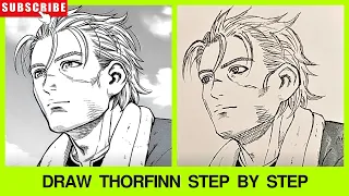 How to draw thorfinn from vinland saga step by step tutorial