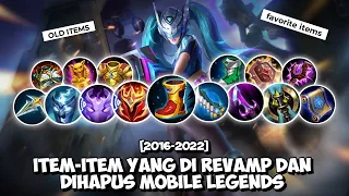 ITEM-ITEM YANG DI HAPUS DAN DI REVAMP MOBILE LEGENDS SELAMA 2016-2022 !!!