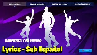🟢 NUEVO Baile MI MUNDO Fortnite HD! *Lyrics - Sub Esp* 😱 (Ayo y Teo Mi Mundo) despierta fortnite 🎧