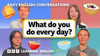 How to talk about your daily routine: Easy English Conversations 💬 Episode 4