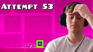 First Time Playing Geometry Dash