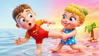 HOT OCEAN vs COLD OCEAN! 🔥❄️ Elsa & Luka Elements Battle | Nursery Rhymes & Kids Songs