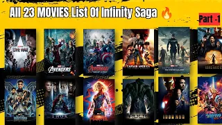 Top 7 Movies Of Infinity Saga In Mcu 🔥 | Avengers Infinity Saga Movies List 🔥 | MCU Latest Movies 🍿