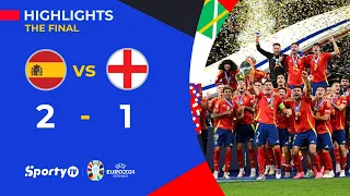 UEFA EURO 2024 Final - Spain vs England 2-1 Extended Highlights | SportyTV