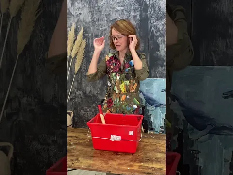Часы эпоксидная смола эффект шелка